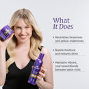LA PUISSANCE Silver Toning Purple Hair Care Set - Shampoo and Hair Mask Bundle for Blonde Hair & Gray or white Hair - Neutralizes Brassiness, Adds Shine, Hydrates for Home and Salon Use