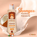 ETNIKER Afro-textured, Curly & Wavy hair Wash Kit: Styling Cream, Nourishing Shampoo, and Deep Conditioning Mask with Coconut, Shea Butter & Monoi Oil. Free S&S Mineral Oil, Parabens (3piece Set)