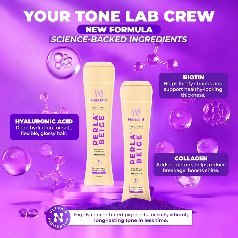 Naissant Professional Pearl Blonde - Perla Beige Matiz Hair Color Intensifier and Tone Corrector.