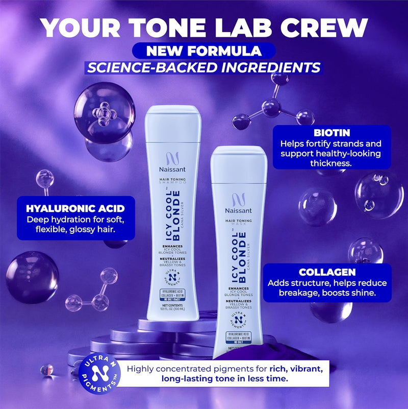 Naissant Professional Silver Grey - Cana Silver Matiz - Shampoo/Mask Bundle