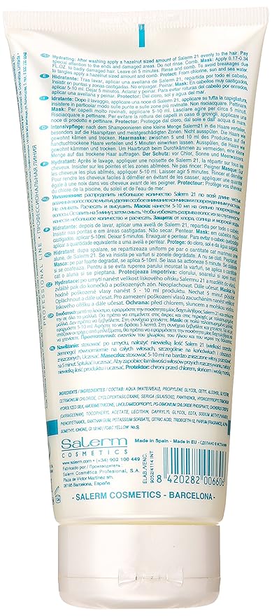 Salerm Cosmetics Salerm 21 Hair Leave-In Silk Protein Conditioning Mask 6.9oz