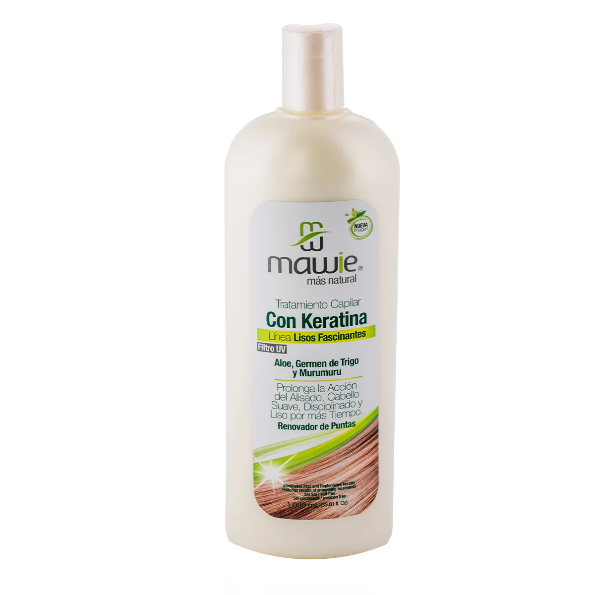 Mawie Keratin Smooth Leave in Conditioner 33.81 fl oz / 1000 ml