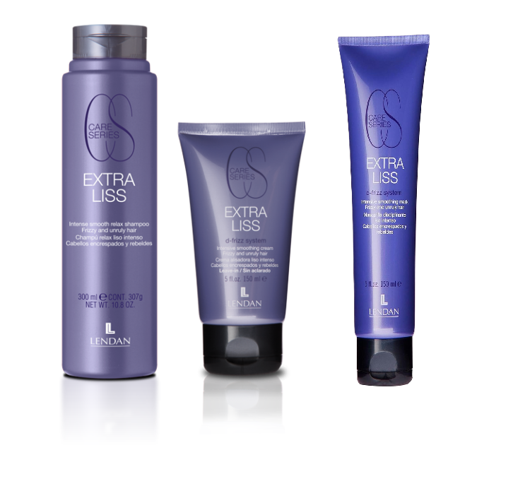 LENDAN - CS Extra Liss Intense Kit - Extra Liss Shampoo 300ml + Straightening Cream 150ml + Extra Liss Mask 150ml