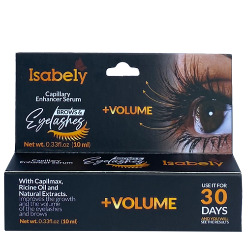 Isabely Eyelash growth serum and eyebrow enhancer, adds volume and thickness. 0.33 oz.
