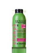 Mysalon Professional 3X Keratin Hair Shampoo  and Mask kit - 8.2oz Msk / 18.3Fl.oz Sh - Triple Keratin and Macadamia Oil
