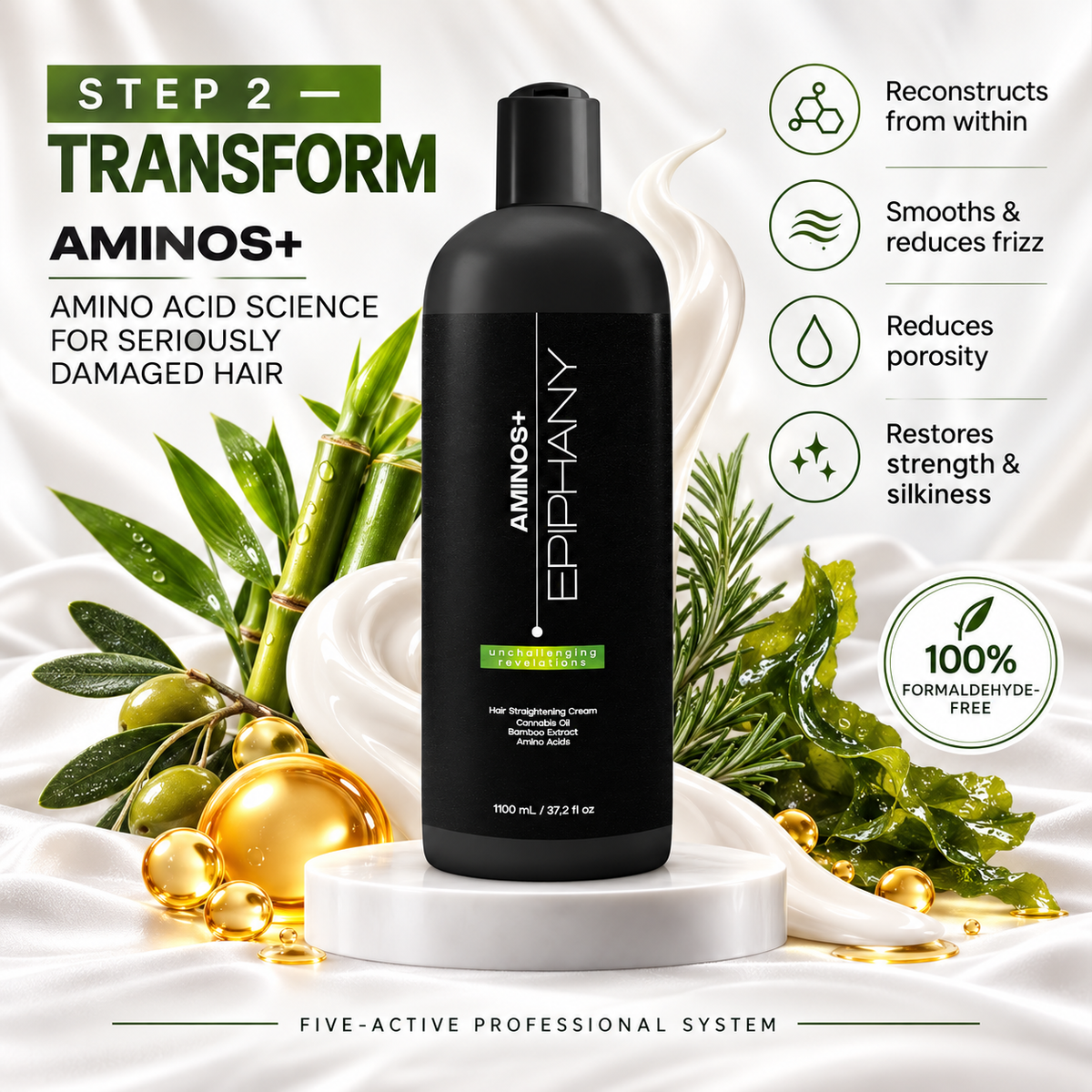 EPIPHANY - Aminos+ Professional Kit | Full Treatment Set | 1Ltr
