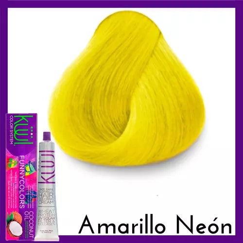 Kuul Color Cream Funny Colors Neon Yellow - Neón Amarillo 3.04oz