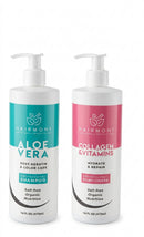 Hairmony Professional Hair Kit for Post-Keratin & Color Care, Aloe Vera Shampoo + Collagen & Vitamins Conditioner - Kit Shampoo Aloe Vera y Acondionador de Colageno y Vitaminas para el cabello