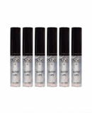 S.he Makeup Glossy Lips Glitter Lip Gloss, Clear & Shimmering x 6 Units - Brillo de labios con purpurina (6 Unidades)