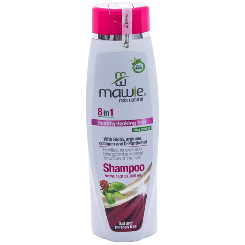 Mawie Healthy-Looking Hair Shampoo 8 in 1 with Biotin and D-Panthenol 15.21 fl.oz.