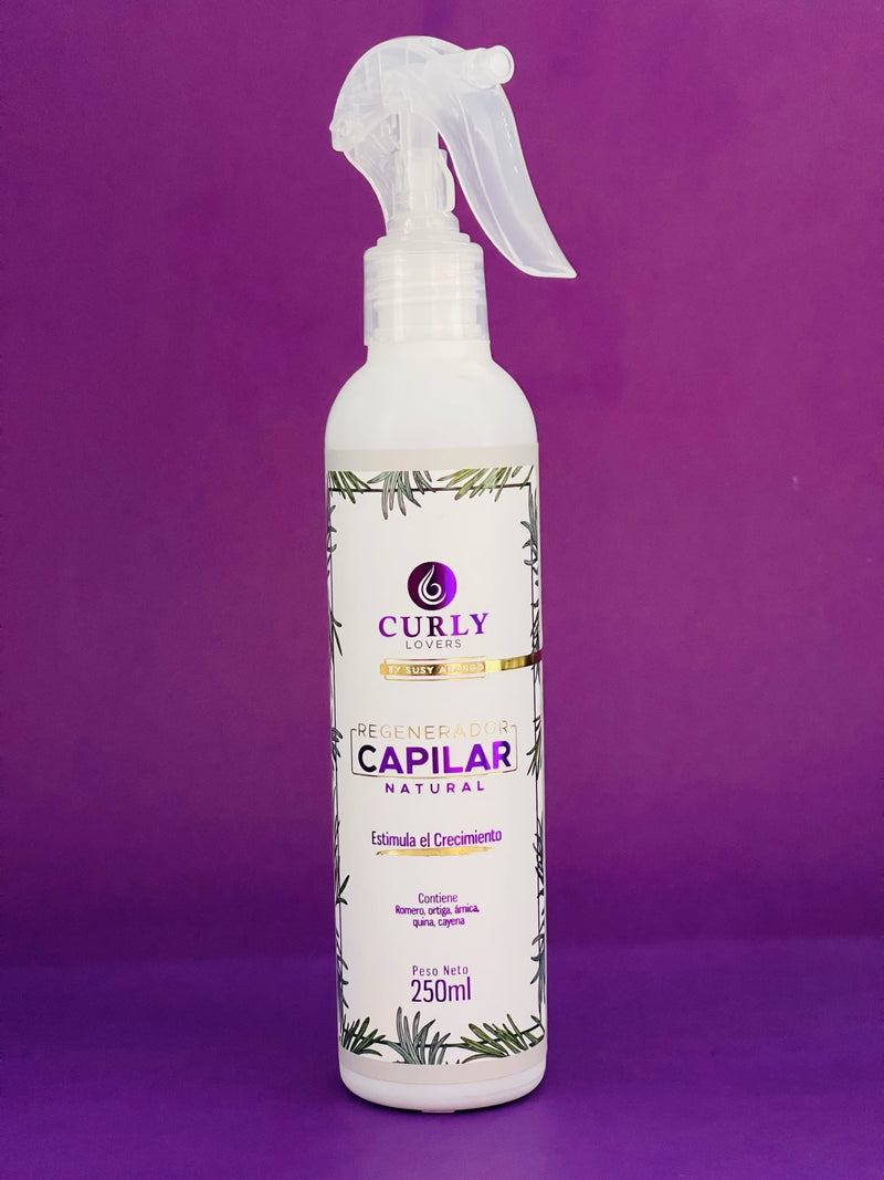Curly Lovers Natural Hair Regeneration Spray 8.45.fl.oz - Regenerador Capilar Natural