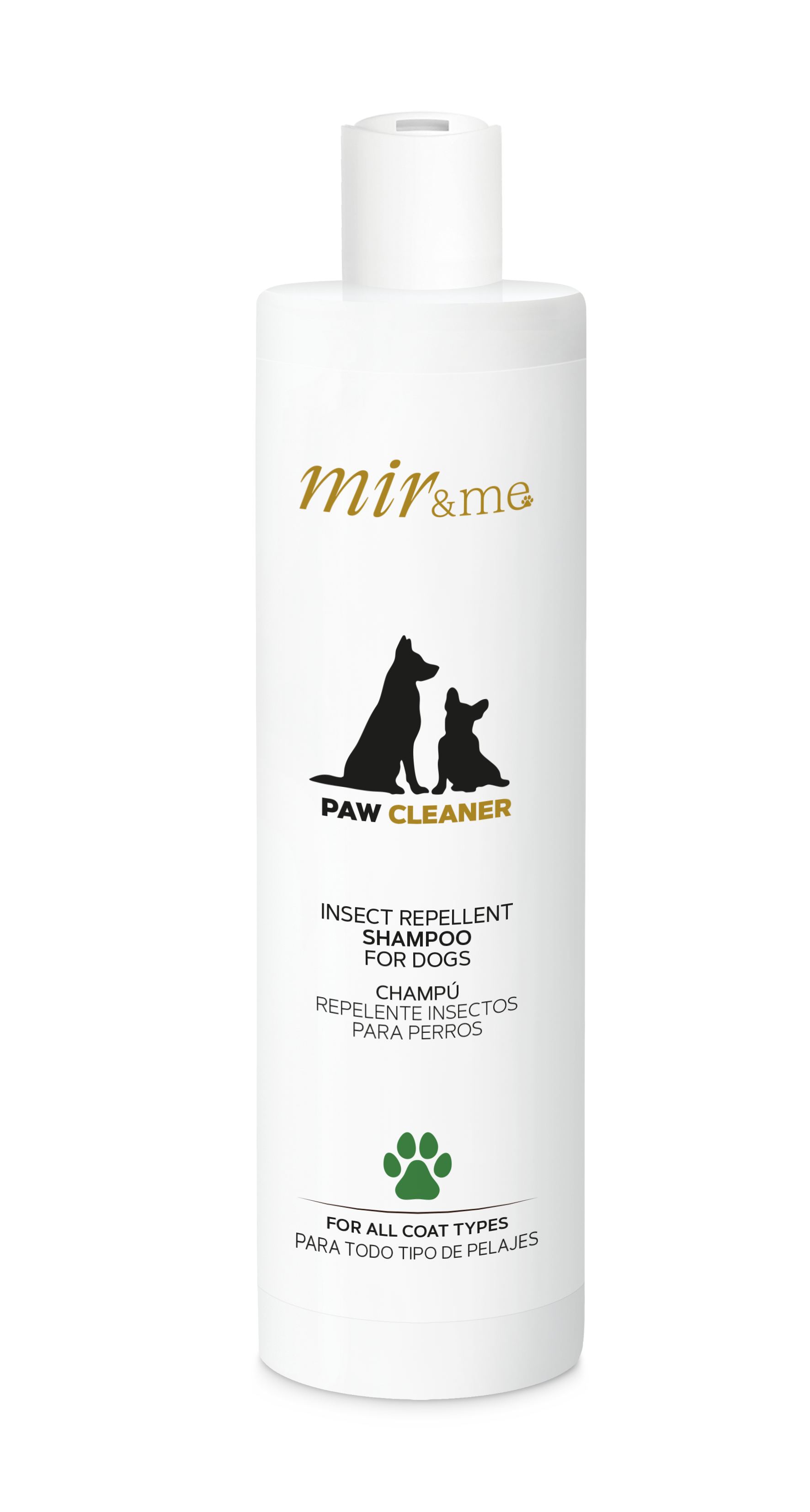 MIR&ME Paw Cleaner Byebites Shampoo for Dogs – Insect‑Repellent Formula with Lanolin, Neem Extract & Geraniol – Hydrating & Soothing – Suitable for All Coat Types – 300 ml