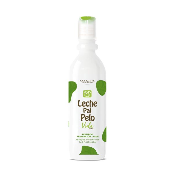 Leche Pal Pelo Vida Detox Hair loss prevention Shampoo - Shampoo Prevencion caida del cabello 14.9 oz.