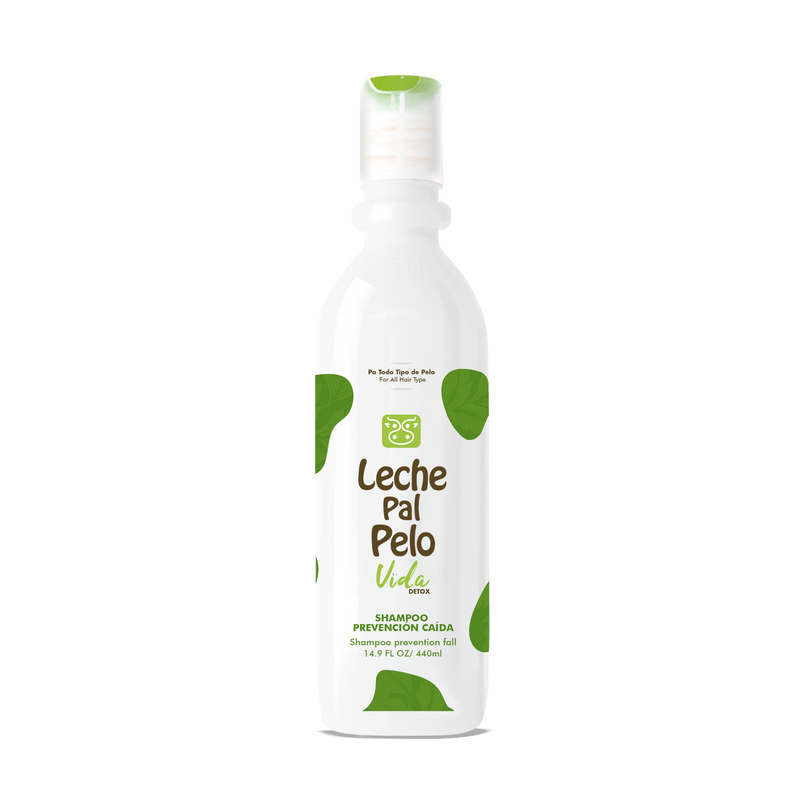 Leche Pal Pelo Vida Detox Hair loss prevention Shampoo - Shampoo Prevencion caida del cabello 14.9 oz.