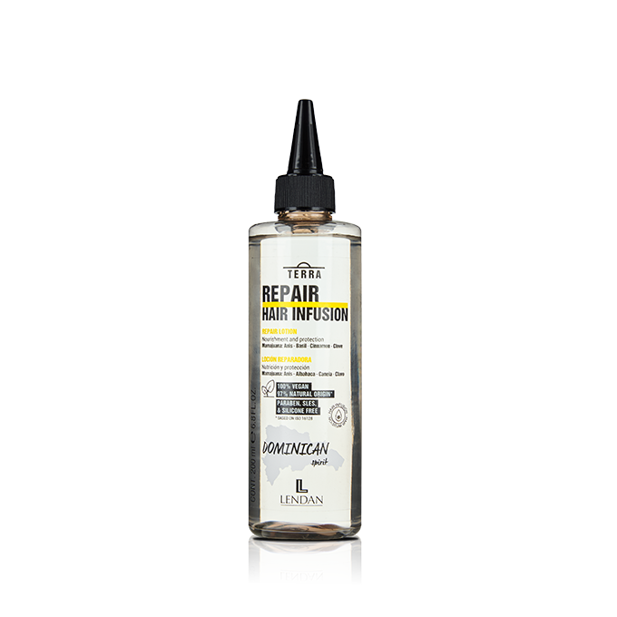 Lendan Terra - Dominican Spirit -  Repair Hair Infusion – Intensive Repair Lotion with Mamajuana, Coconut, Yucca, Banana & Avocado | Deep Strengthening, Shine & Nourishing Treatment | 200 ml