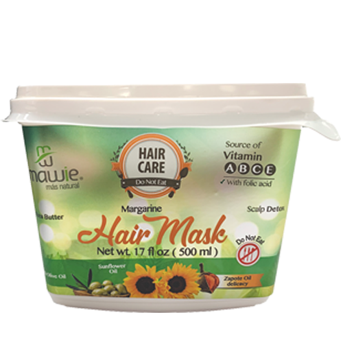 Mawie Margarine Hair Mask for extremely dry, Afro and curly hair  17 oz