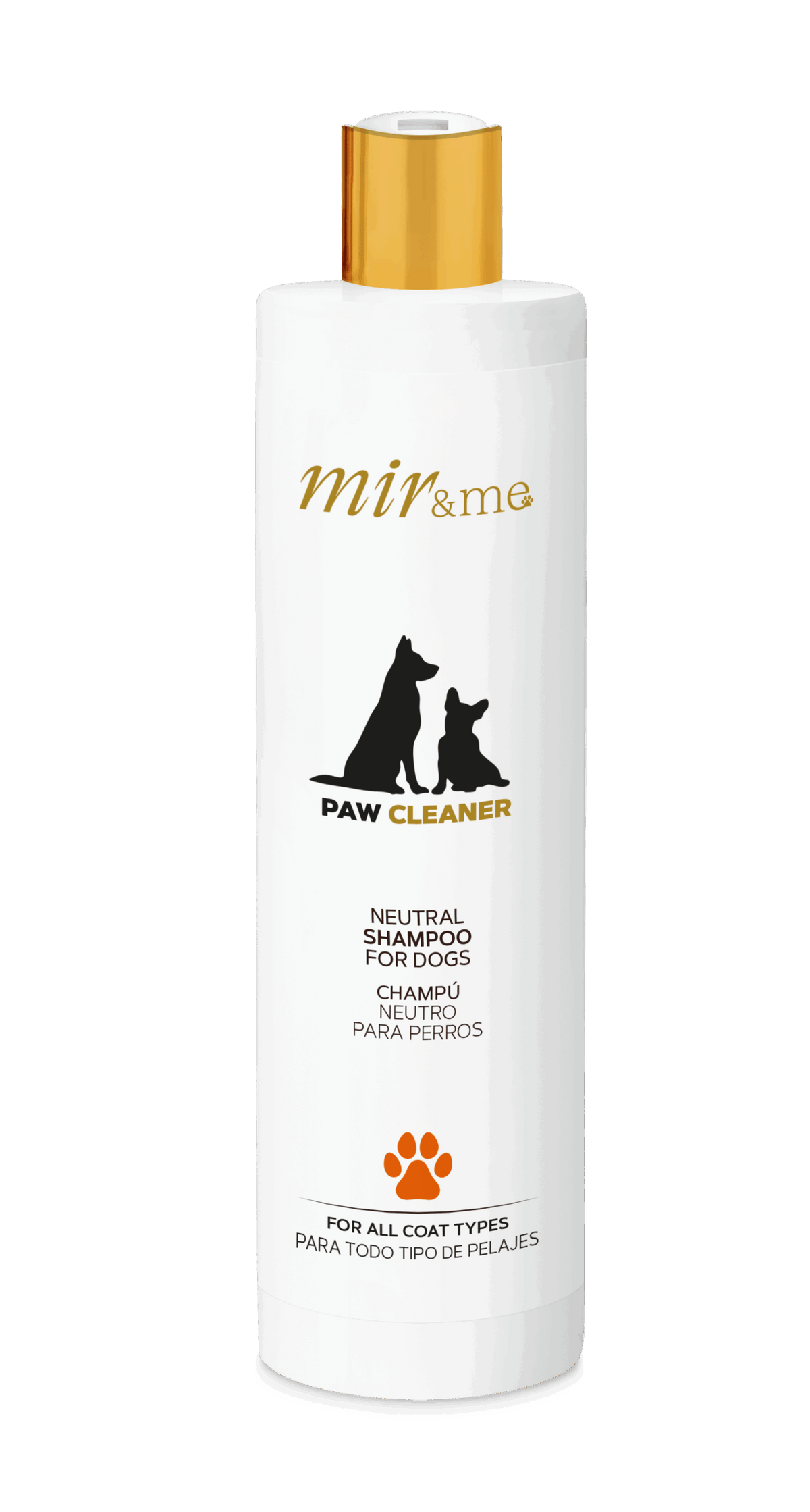 MIR&ME Paw Cleaner Neutral Shampoo for Dogs – Gentle Hydrating Shampoo with Lanolin – Suitable for All Coat Types – Softening Formula – 300 ml