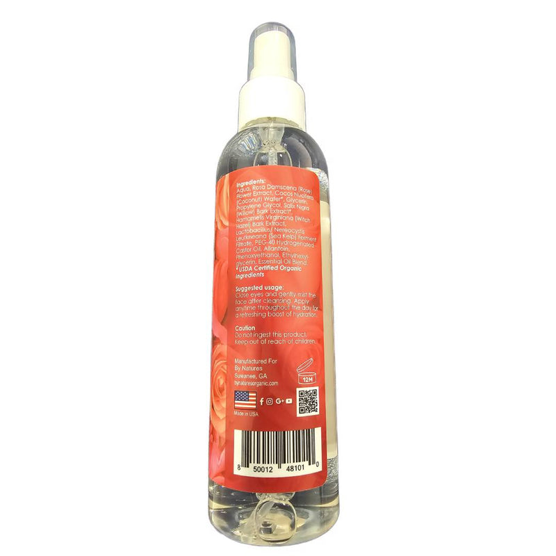 Rose Water Mist for Face Skin and Hair 6 fl oz