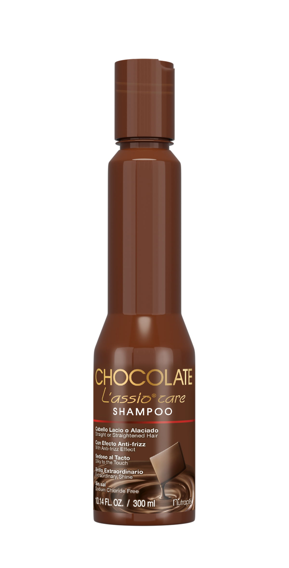 Nutrapel CHOCOLATE L’ASSIO DUO Set – Smoothing Shampoo 300 ml + Deep Repair Mask 360 g | Cocoa Extract + Keratin | Softness, Shine & Frizz Control