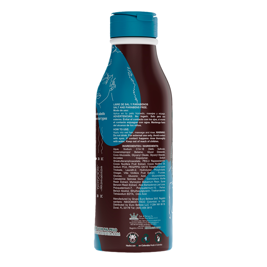 Leche Pal Pelo Curls in Harmony Combo Set: Shampoo, Nourishing Mask, Thermal Protector Defining Cream, and Argan Oil for Perfectly Defined, Hydrated Waves, 14.9 oz bottles, Set of 4