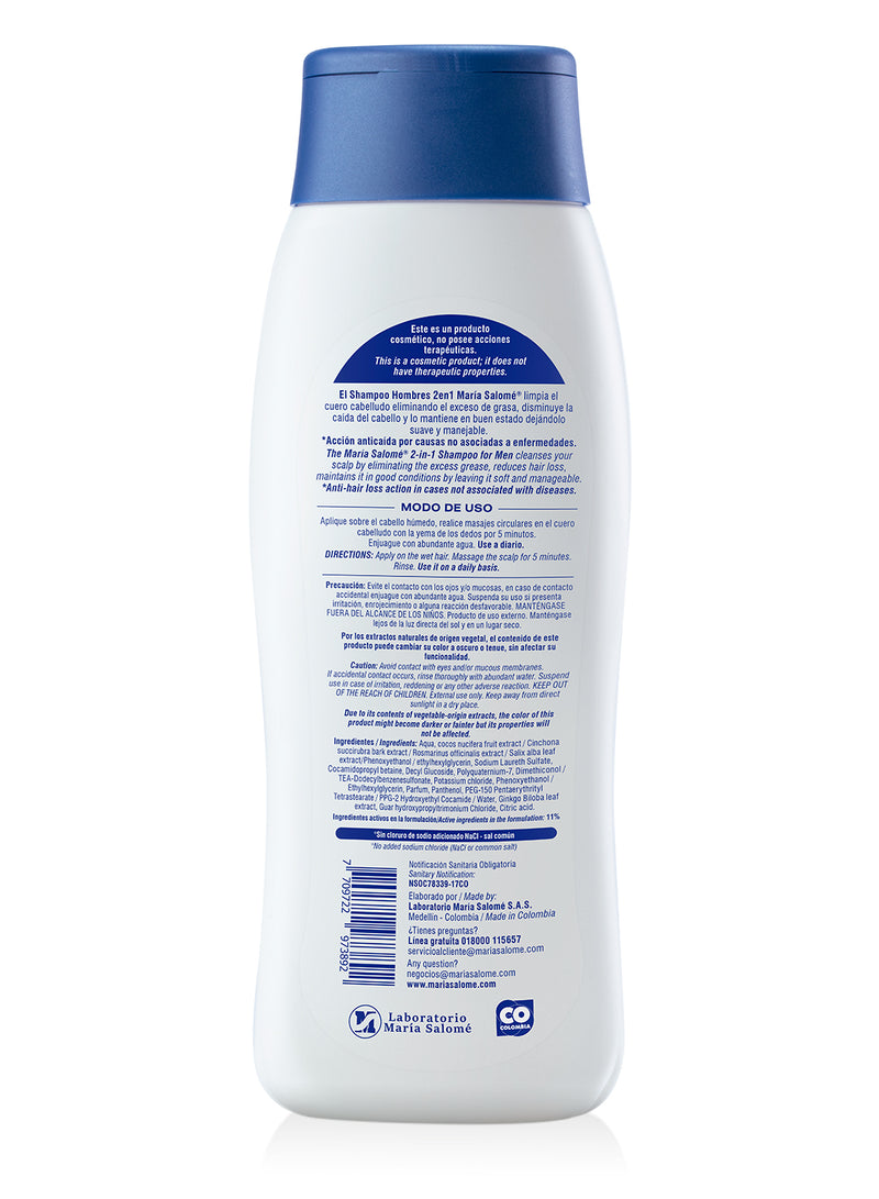 Maria Salome SHampoo 2EN1/2IN1 Prevencion Caida E Hidratacion