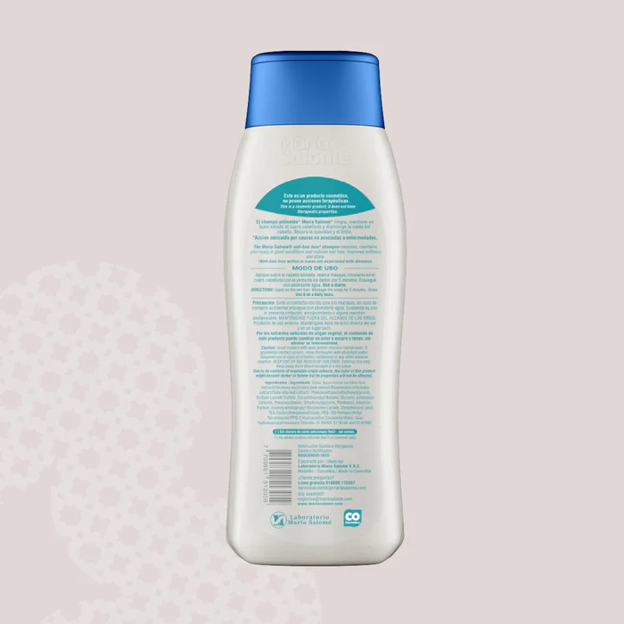 Maria Salome Traditional Sensitive Hair Shampoo Loss Prevention and Hydration 13.5 fl.oz. | Shampoo Sensitivo Prevencion Caida del Cabello