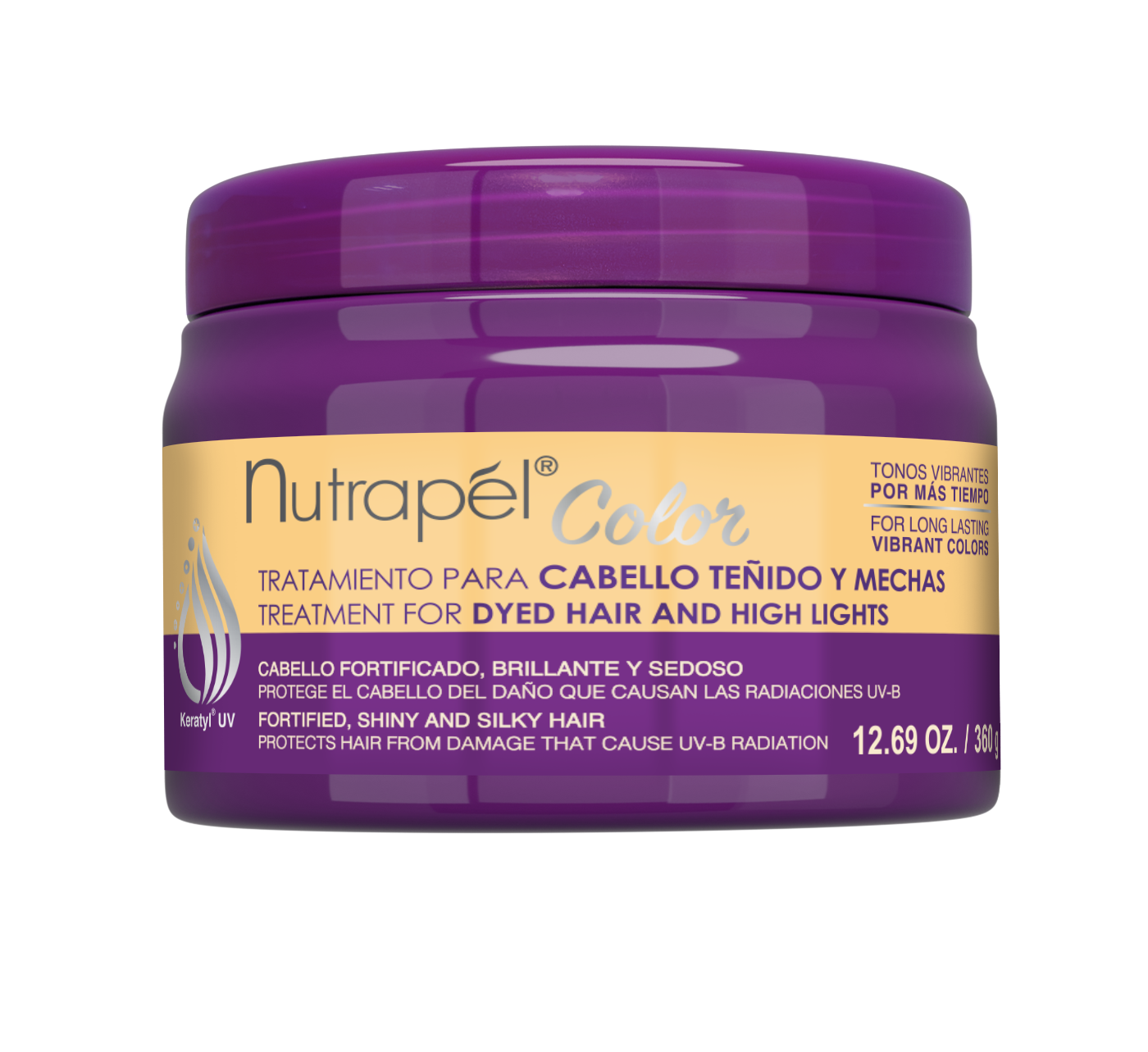 Nutrapel Color Care Mask Treatment for Dyed Hair and High Lights 12.6 oz.