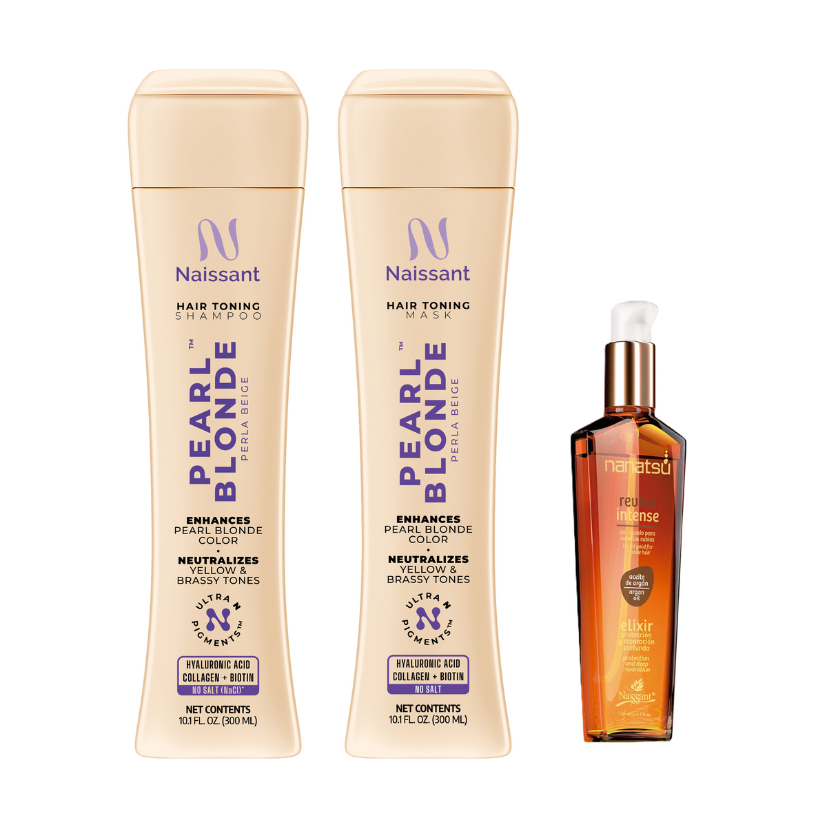 Naissant Professional Pearl Blonde - Perla Beige Matiz Hair Color Intensifier and Tone Corrector.