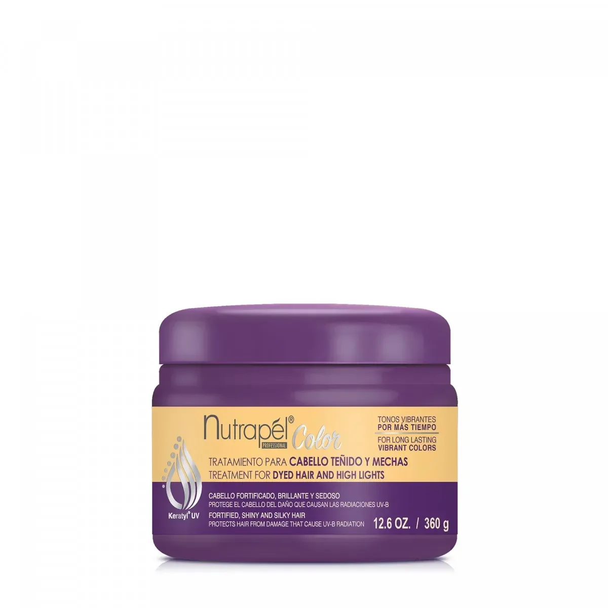 Nutrapel Color Care Mask Treatment for Dyed Hair and High Lights 12.6 oz.
