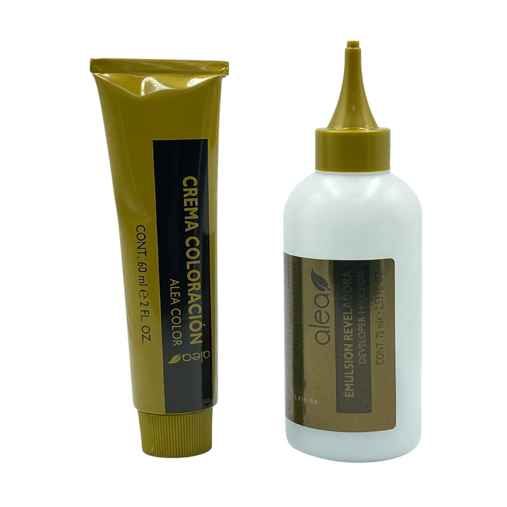 Alea Hair Color Cream Kit #10.1 Platinum Ash Blond | Permanent Hair Dye - Argan and Macadamia Oil - 100% Gray Coverage