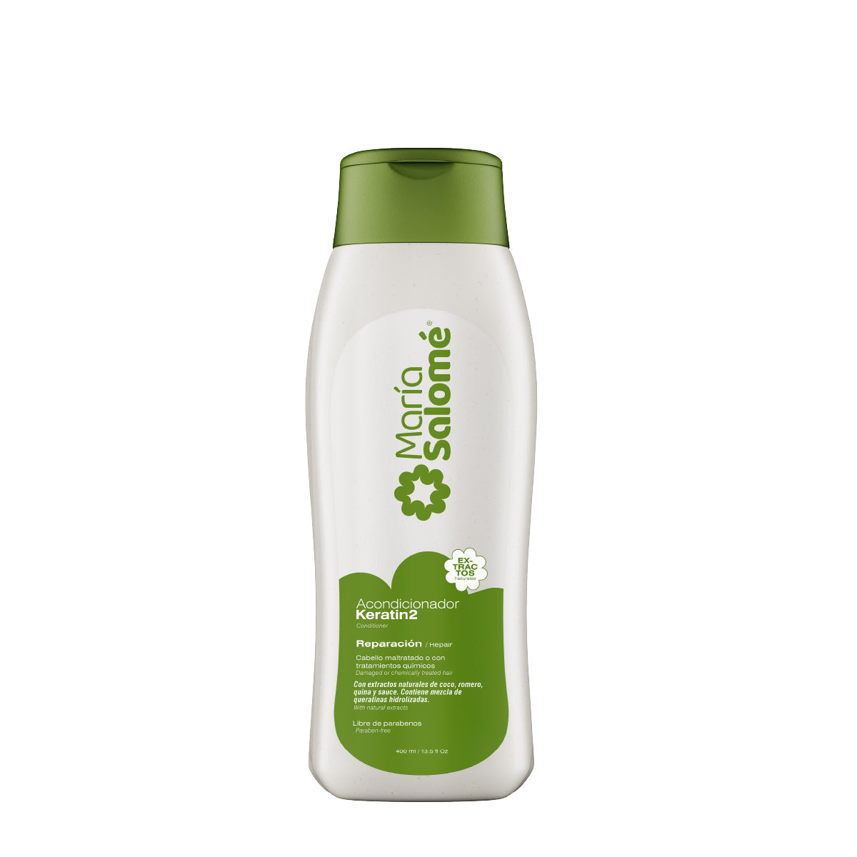 Maria Salome Keratin 2 Hair Conditioner Dual Repair 13.5 fl.oz. | Acondicionador Queratina Doble Reparacion