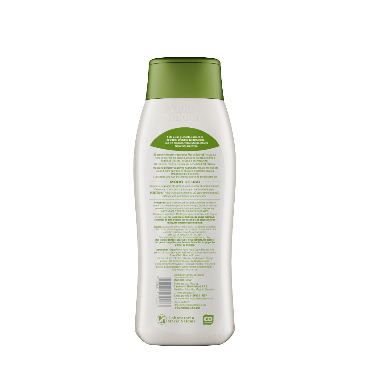 Maria Salome Keratin 2 Hair Conditioner Dual Repair 13.5 fl.oz. | Acondicionador Queratina Doble Reparacion