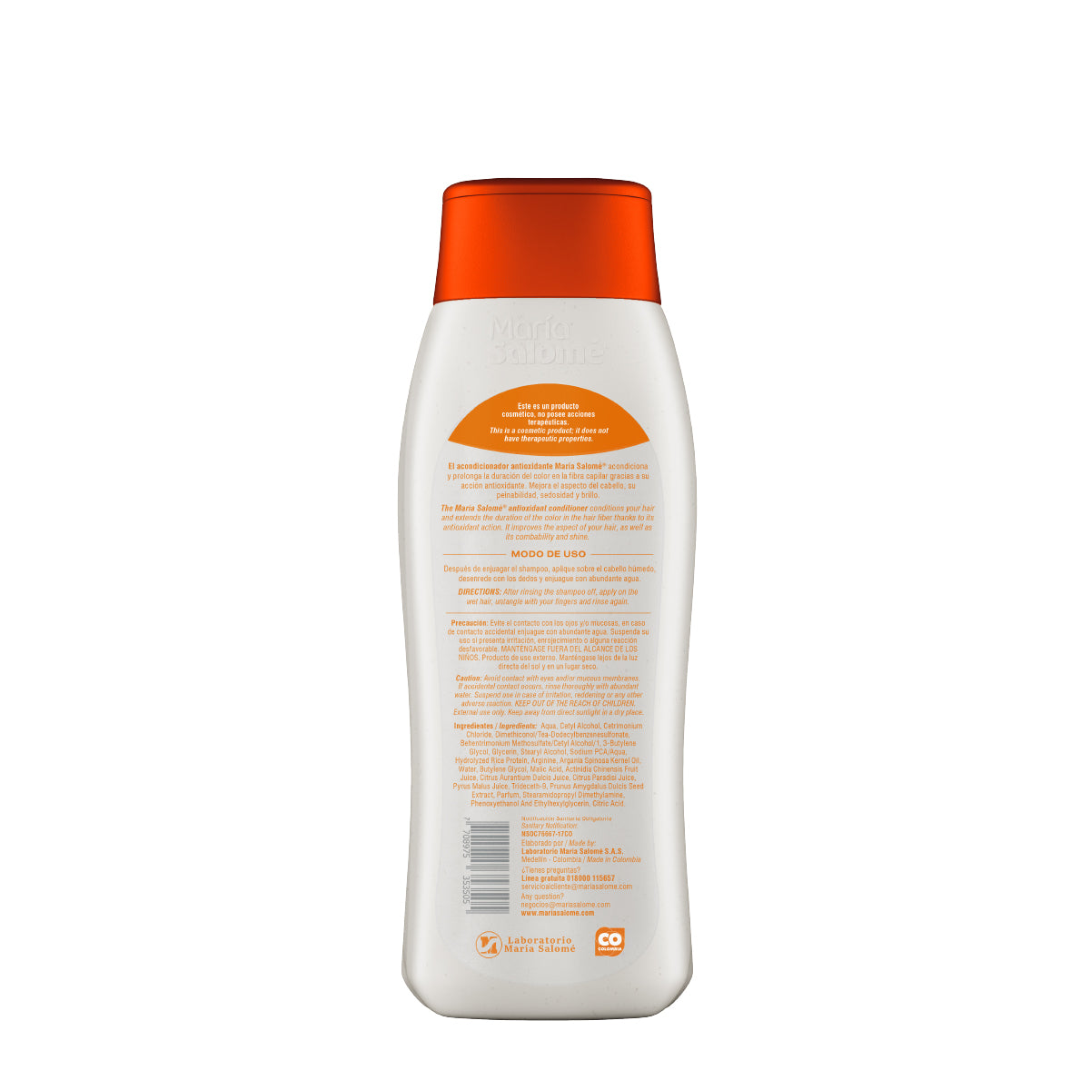 Maria Salome Acondicionador Proteccion Color Antioxidante 400ml Color Care Conditioner
