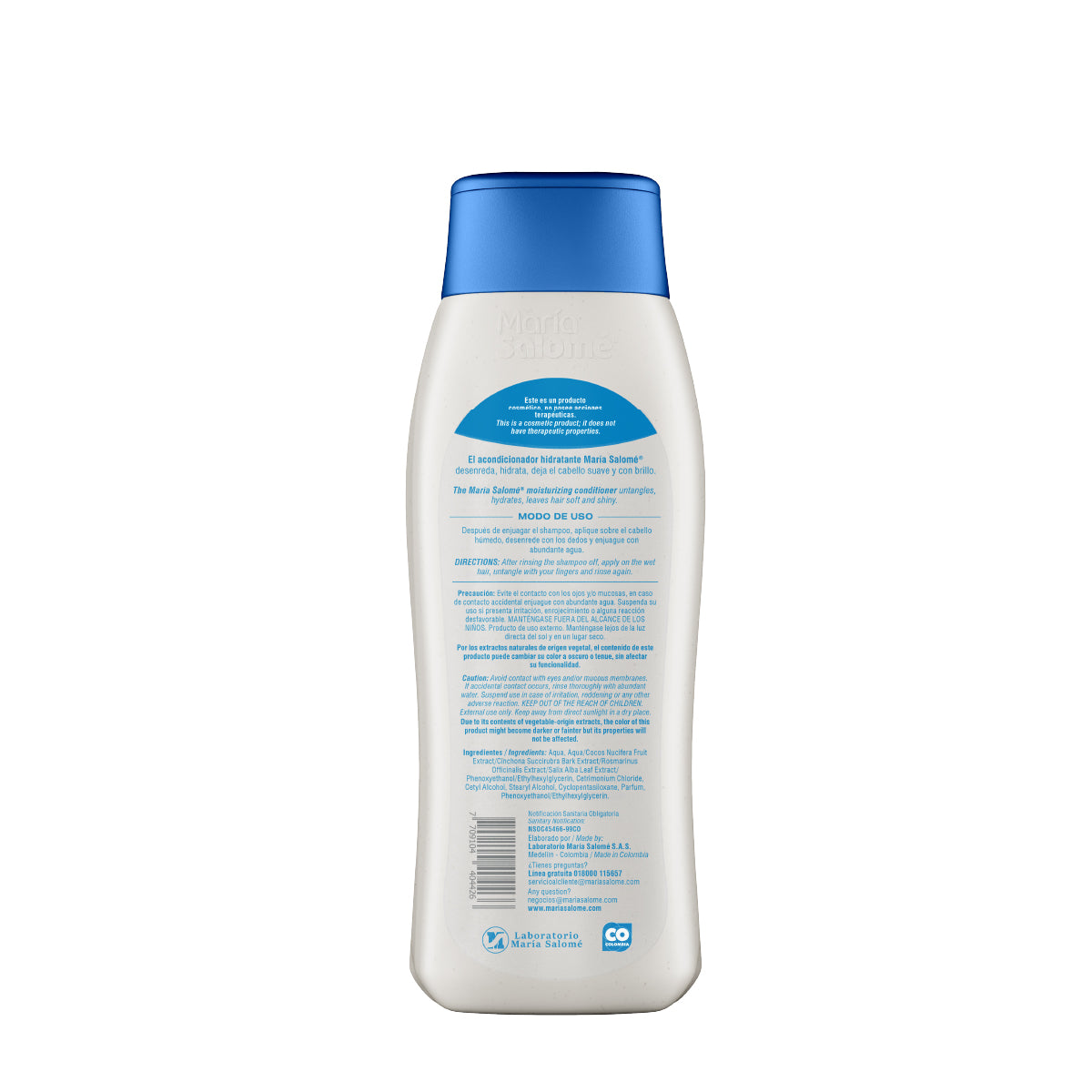 Maria Salome Traditional Hair Conditioner With Natural Extracts 13.5 fl.oz. | Acondicionador Tradicional hidratante para el Cabello