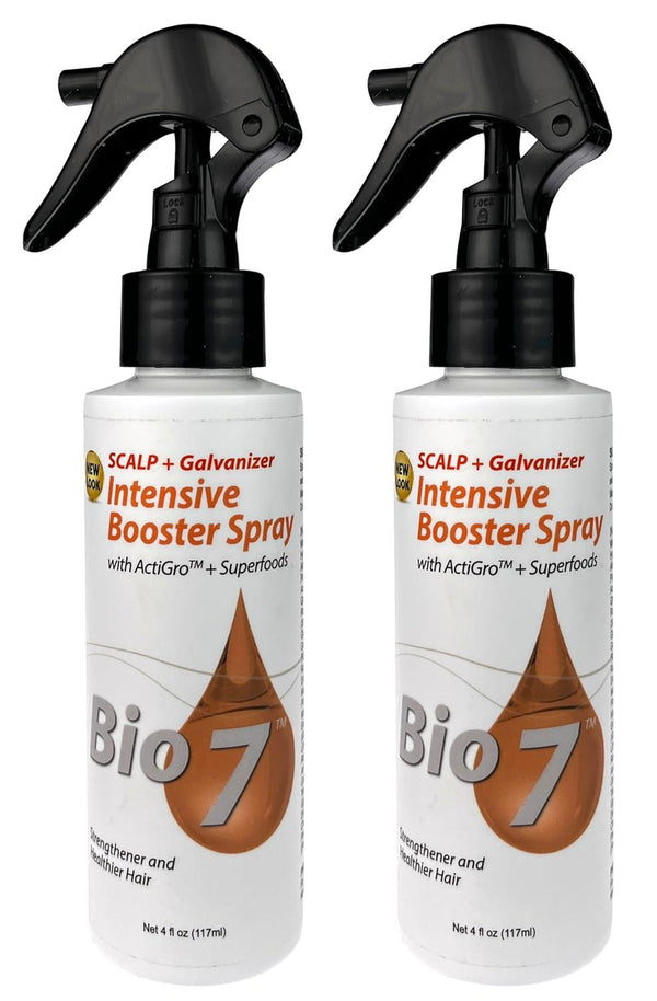 Bio7 Scalp + Galvanizer Intensive Hair Growth Booster with Active Growth Complex and Superfoods - 4fl oz (BUNDLE)