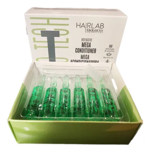 Salerm Cosmetics Mega Conditioner Hair Treatment - box of 12 vials (5ml ea)