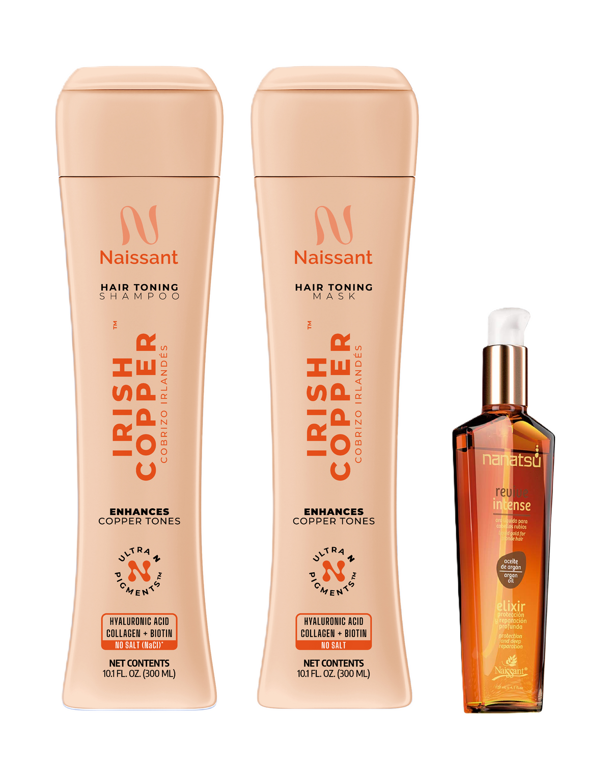 Naissant Professional Irish Copper Line - Cobrizo Matiz Hair Color Intensifier and Tone Corrector.