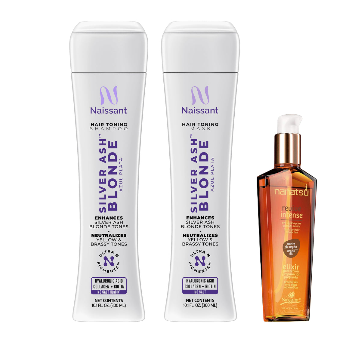 Naissant Professional Platinum Blue - Azul Plata Matiz Hair Color Intensifier and Tone Corrector.