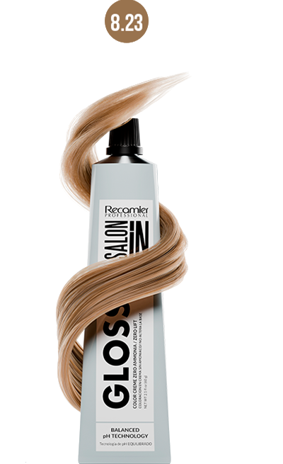 Recamier Professional Salon In Gloss Collection, Zero Ammonia, Zero Lift, Hair Color Creme 2.1oz