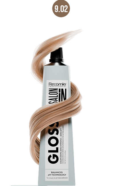 Recamier Professional Salon In Gloss Collection, Zero Ammonia, Zero Lift, Hair Color Creme 2.1oz