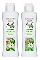 SALERM Biokera Green Shot DUO Set – Detoxifying Shampoo + Balancing Conditioner | Purifies Scalp, Hydrates Hair & Boosts Freshness