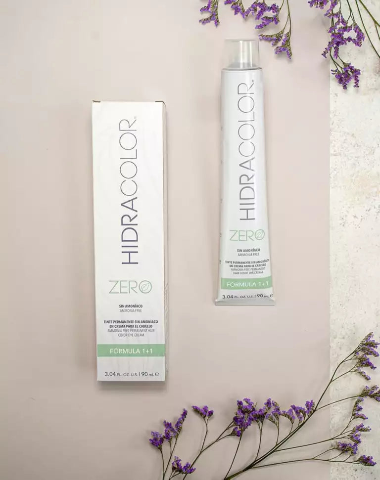 HidraColor ZERO Ammonia Free Permanent Hair Color Dye Cream - #1 Black - Negro