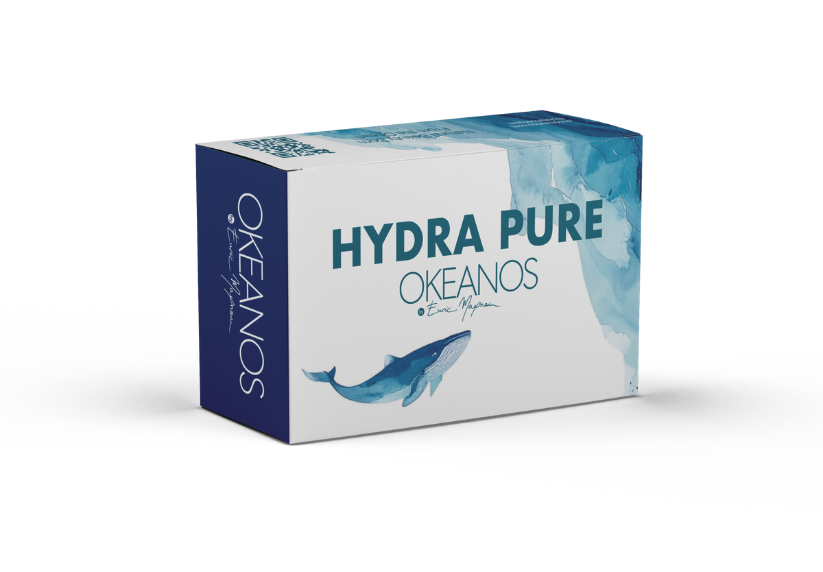 OKEANOS Hydra Pure Ritual Box, Professional Deep Hydration Hair Care Set, Shampoo, Mask, Repair Elixir & Bi‑Phase Conditioner