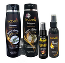 Isabely Ultra Growth & Shine Kit – Complete Strengthening System with Rosemary, Quinine, Cegaba, Argan Oil & Anti‑Hair‑Loss Tonic – Shampoo + Regenerating Treatment + Argan Oil + Hair Growth Tea