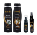 Isabely Ultra Growth & Shine Kit – Complete Strengthening System with Rosemary, Quinine, Cegaba, Argan Oil & Anti‑Hair‑Loss Tonic – Shampoo + Regenerating Treatment + Argan Oil + Hair Growth Tea