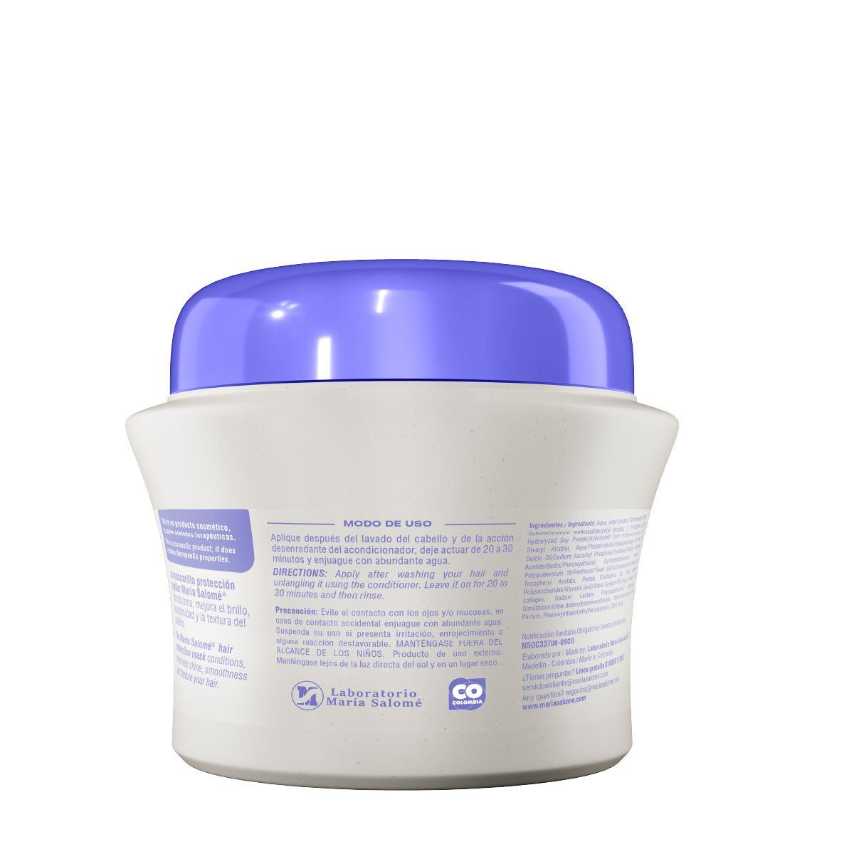 Maria Salome Mascarilla Capilar MOM HAIR MASK Hair Loss Prevention/Nourishing Mask 11.8 oz