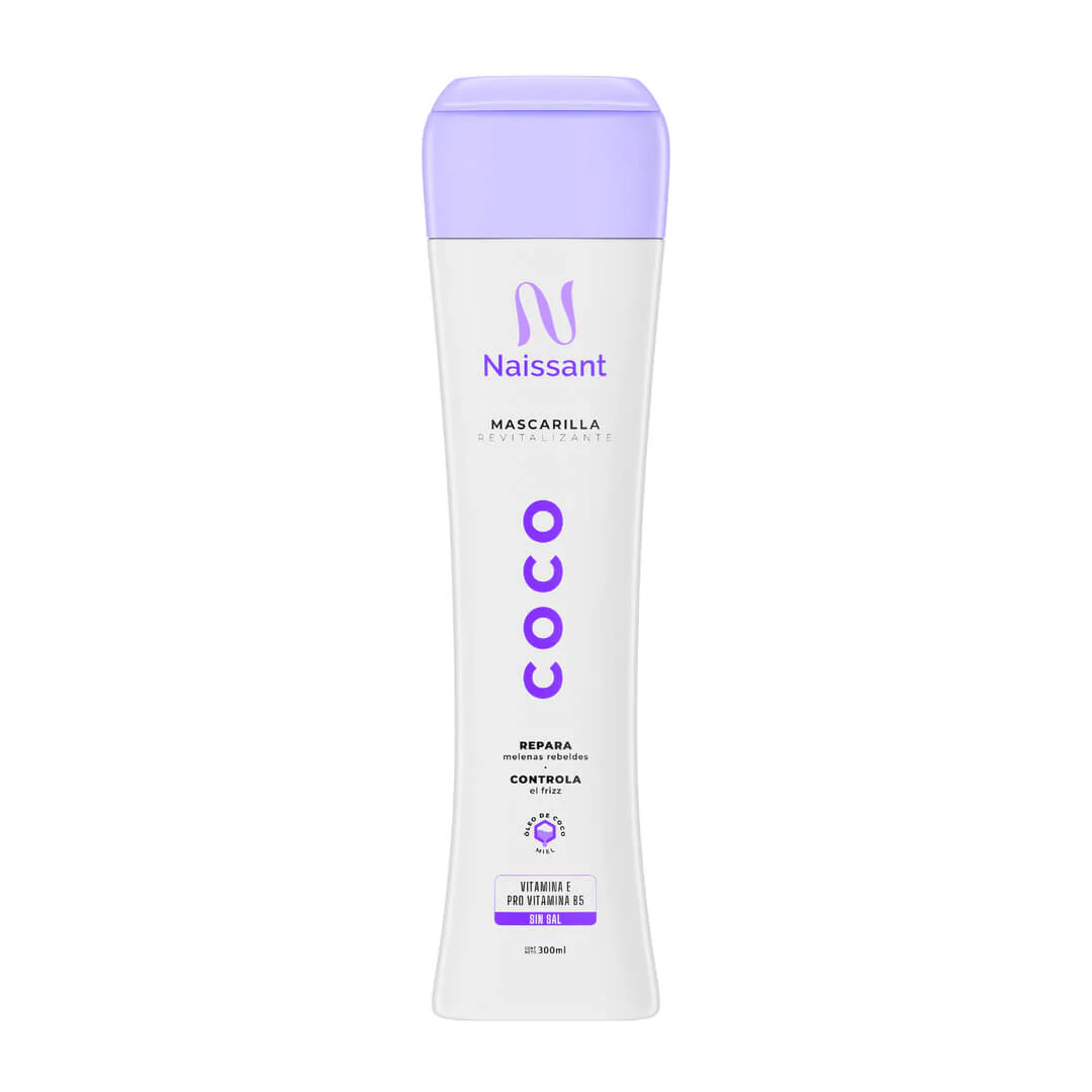 Naissant Professional Coconut Oil Line of Hydrating Hair Shampoo, Mask and Oil - Linea de Coco