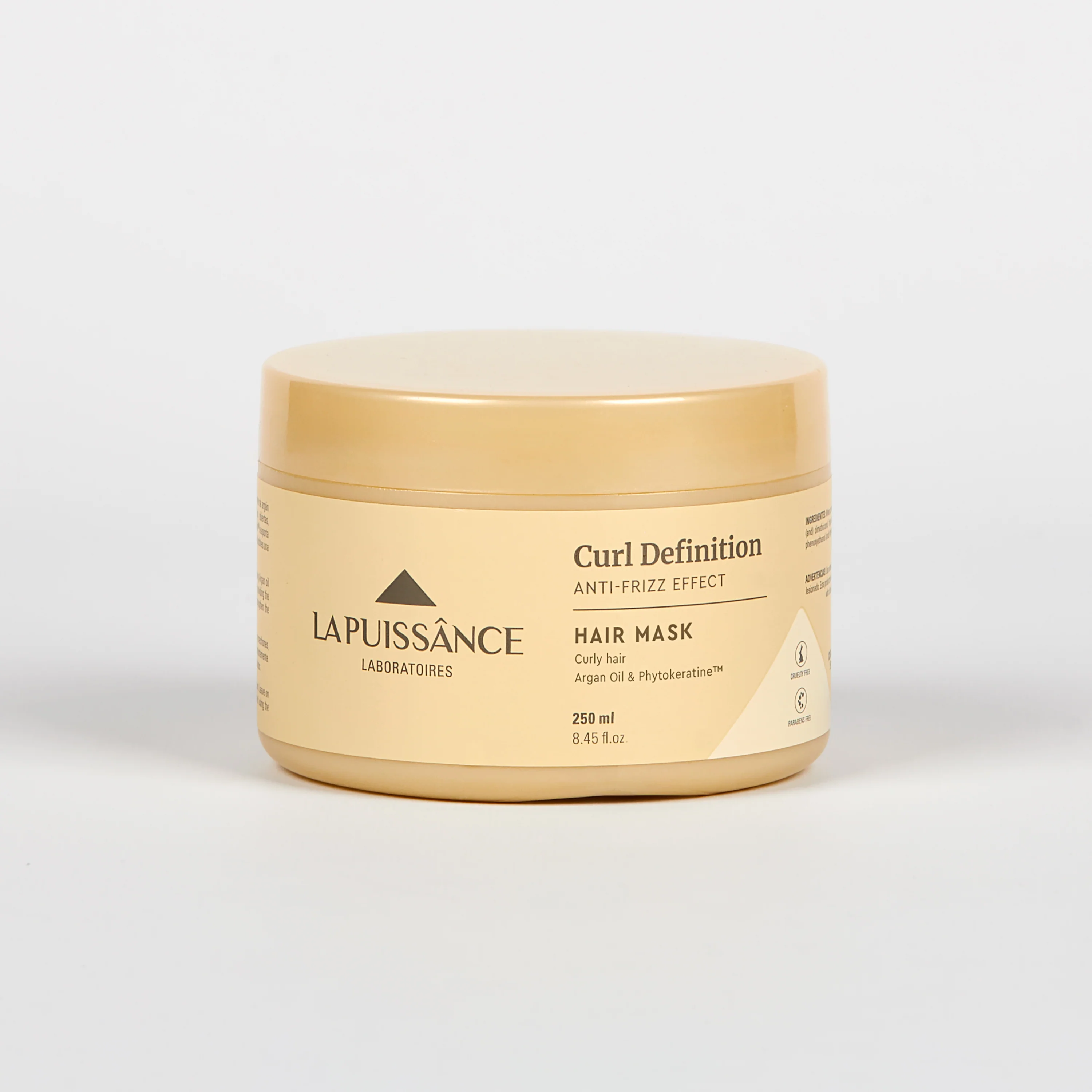 LA PUISSANCE Curl Definition Hydro‑Nourishing Mask 300 ml – Intensive Curl Repair Treatment with Phyto‑Keratin & Argan Oil – Restores Elasticity, Reduces Frizz & Boosts Shine