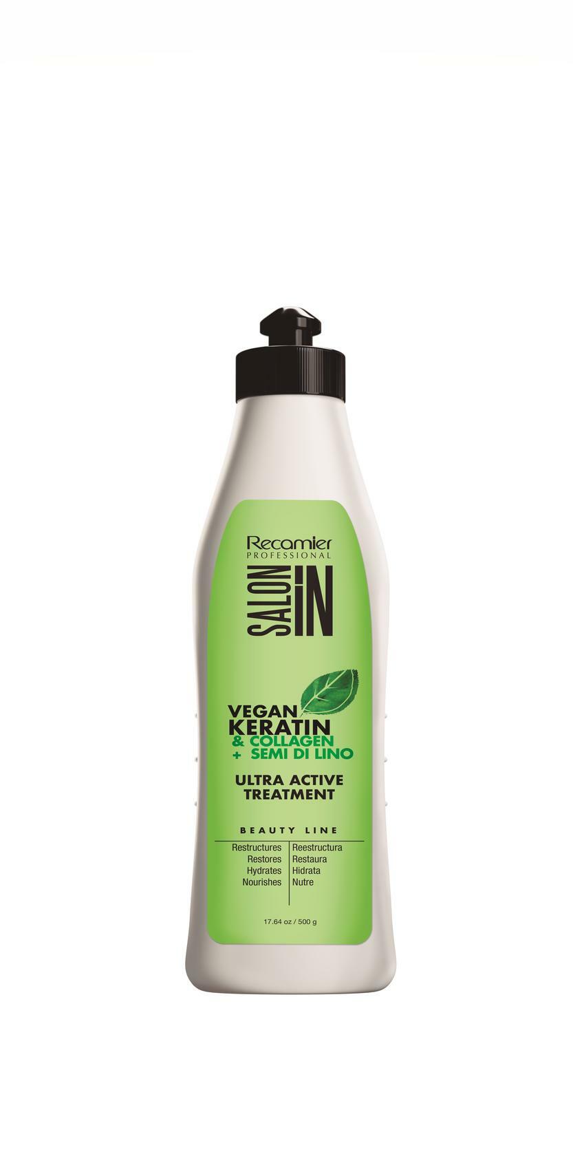 Recamier Ultra Active Hair Treatment with Vegan Keratin and Collagen 17.64oz