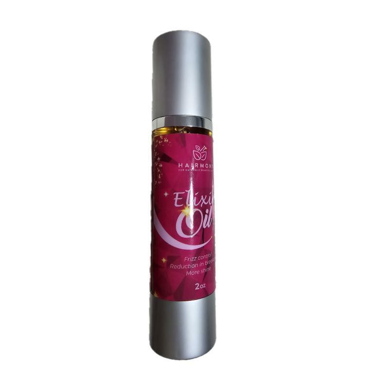 Hairmony Elixir Oil for Frizz Control, reduction in breakage and more shine hair 2 0Z.